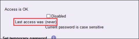 Last Access Was Field without Date