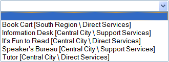 Assignment list with Site and Place after Assignment names